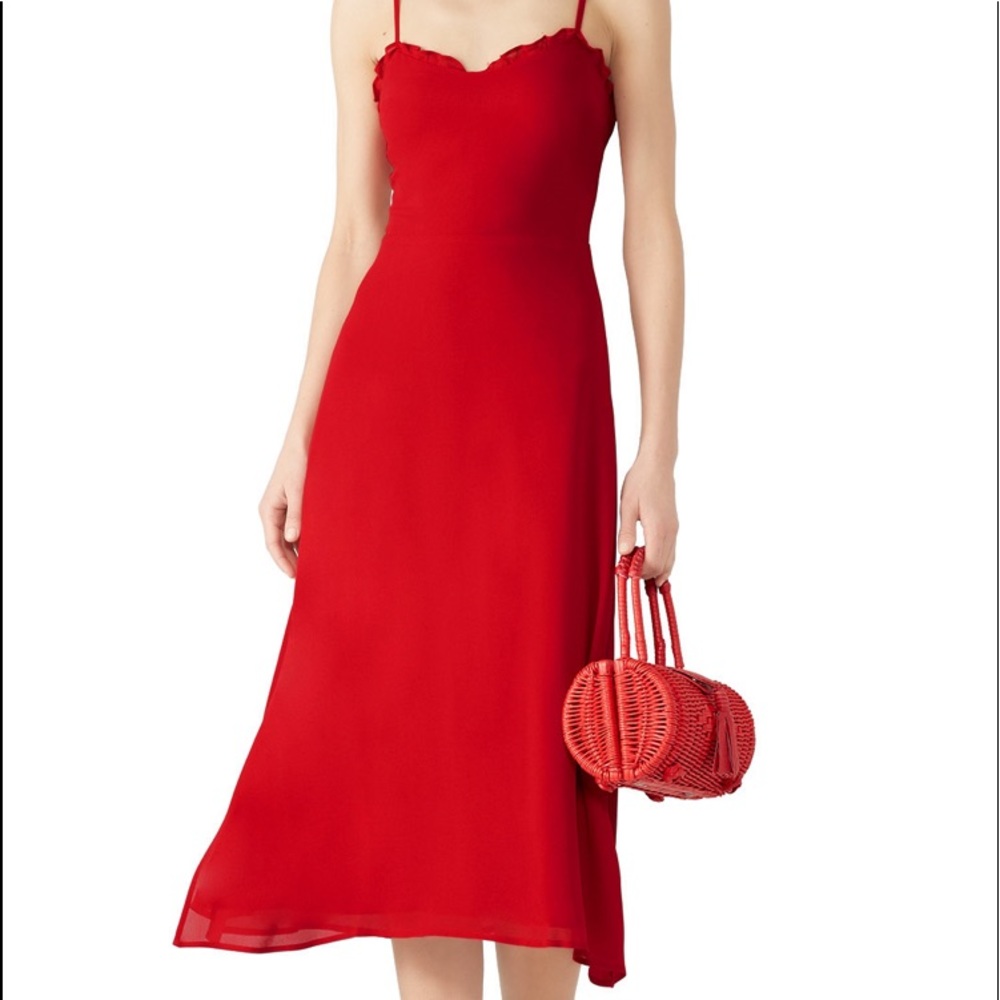 Reformation, worn once, the Cassandra midi dress